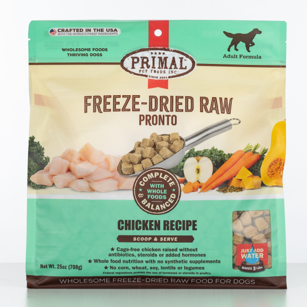 Primal Dog Freeze Dried Chicken Pronto 25 oz