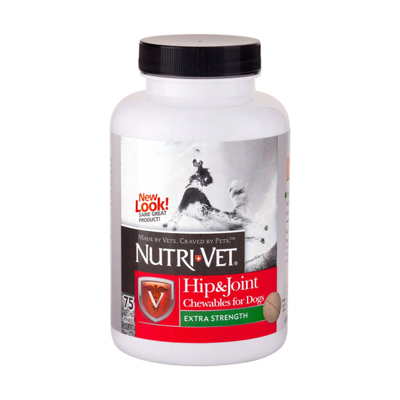 Nutri-Vet Hip & Joint Extra Strength Chewable Dog Supplements  75 Ct