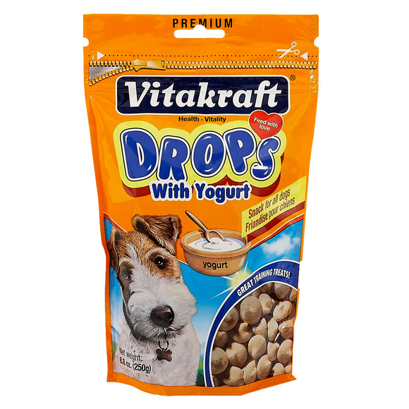 Vitakraft Dog Drops Treat with Yogurt, 8.8 oz.