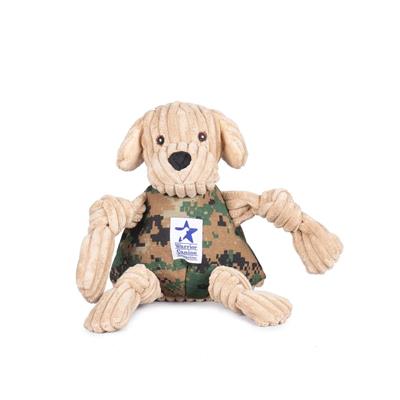 HuggleCause, Warrior Canine Connection, Yellow Lab Knottie® Plush Dog Toy