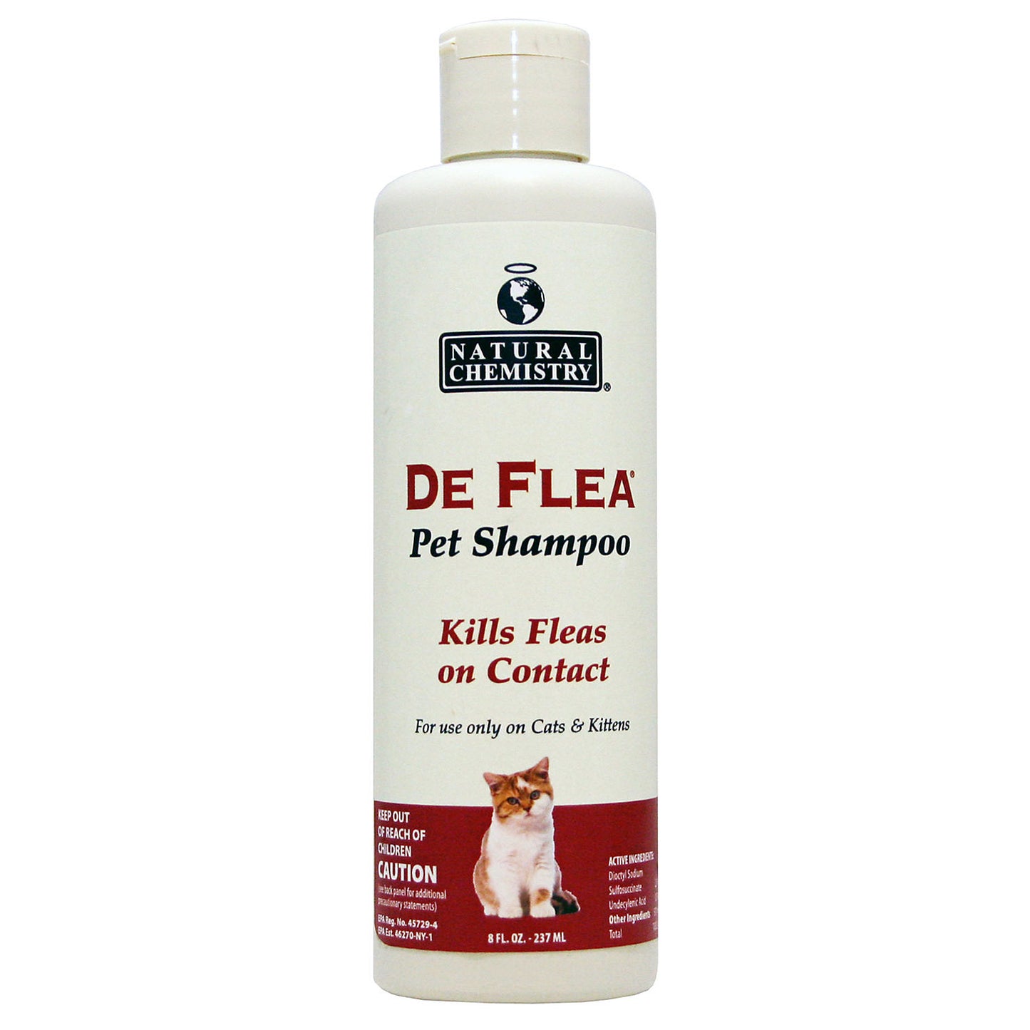 Natural Chemistry De Flea Pet Shampoo for Cats 8oz