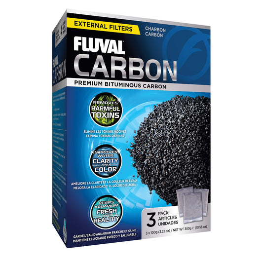 Fluval Carbon Nylon Bags  100 grams  3 Pack