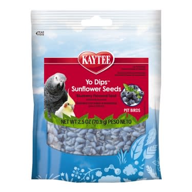 Kaytee Fiesta Blueberry Flavored Yogurt Dipped sunflower seeds Bird Treats  2.5-oz bag