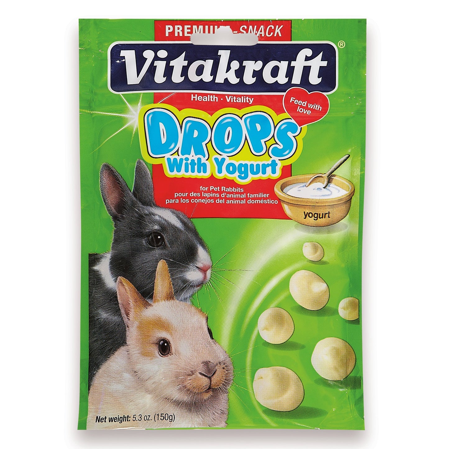 Vitakraft Drops with Yogurt Rabbit Treats  5.3 Oz