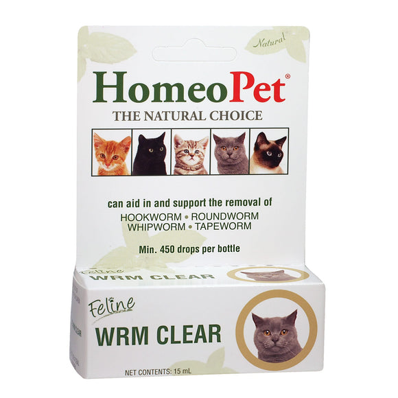 Homeopet Feline Worm Clear Drops 15ml