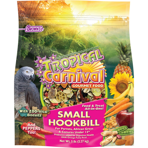 Brown's Tropical Carnival Small Hookbill Bird Food 5lb