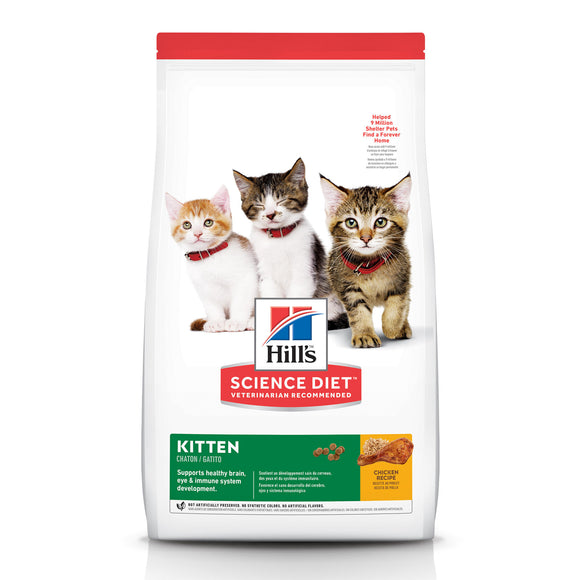 Hill's Science Diet Kitten Chicken Recipe Dry Cat Food, 3.5 lb bag