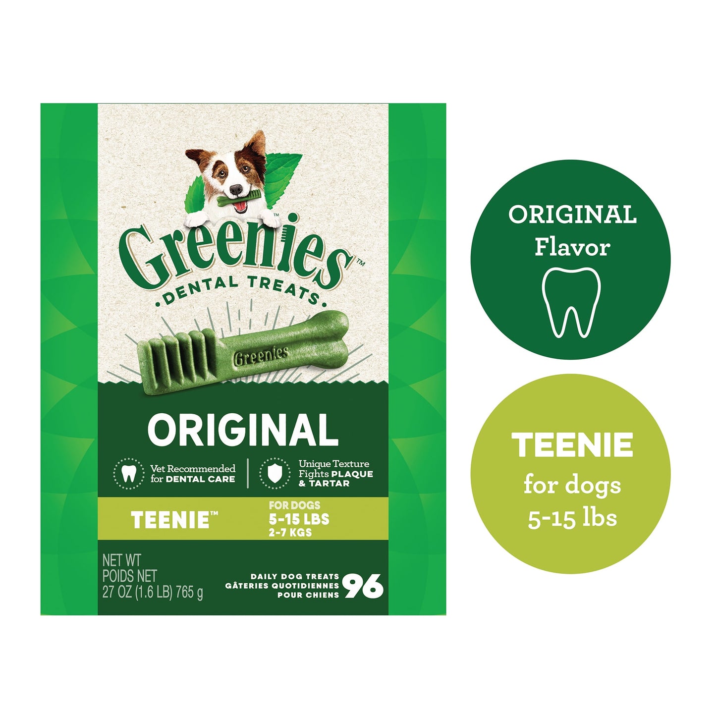 Greenies Original Teenie Chicken Dental Dog Treats - 27oz