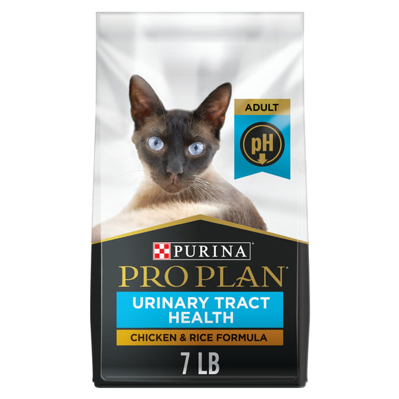 Purina Pro Plan Urinary Tract Cat Food  Chicken and Rice Formula  7 lb. Bag