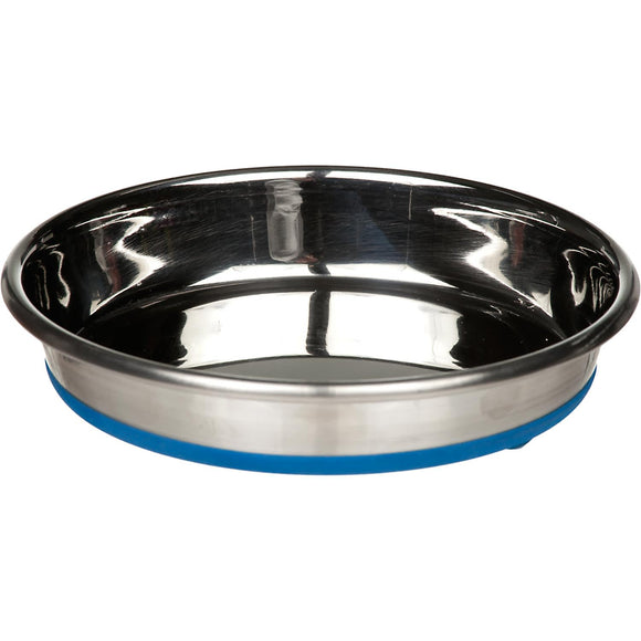 Our Pet Premium Rubber-Bonded Stainless Steel Cat Dish  12 oz.