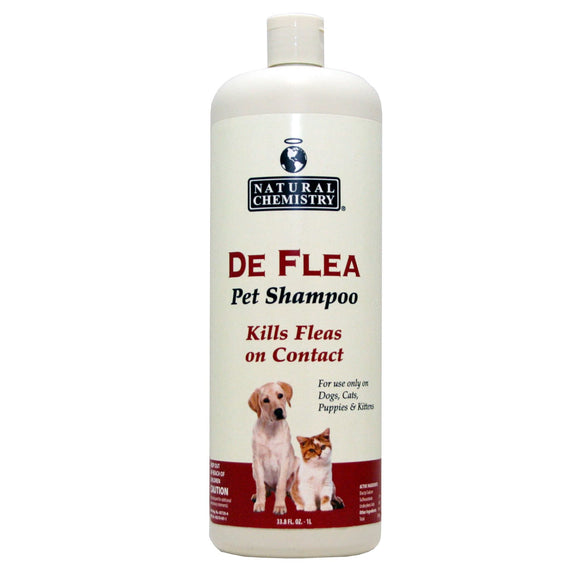 Natural Chemistry De Flea Pet Shampoo for Dogs 32oz