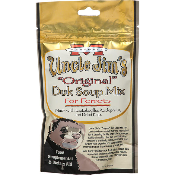 Marshall Pet Products Uncle Jim s Original Duk Soup Mix Recipe Ferret Supplement  4.5 Oz