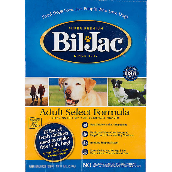 Bil Jac Select Formula Chicken Adult Dry Dog Food 15lb