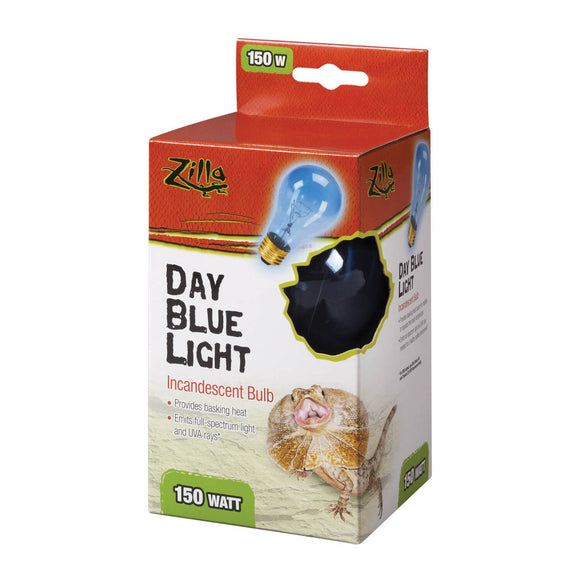 Zilla Incandescent Day Blue Light Bulb for Reptiles 150 Watt