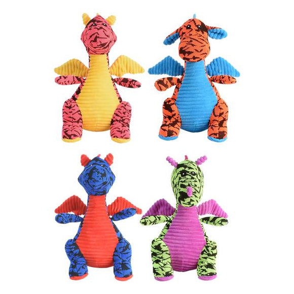 Multipet Dragon Dog Toy  Assorted Colors  Size: 10