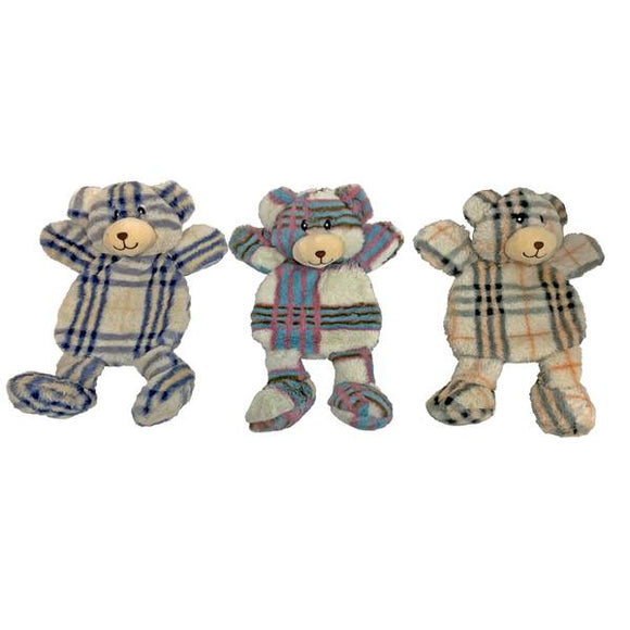 Multipet Berman Bear Dog Toy  Assorted Colors  Size: 15