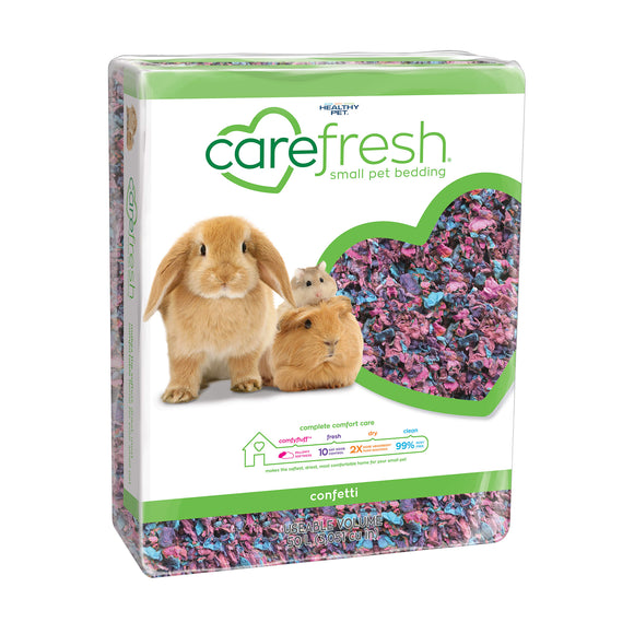 Carefresh Natural Soft Paper Fiber  Small Pet Bedding  Confetti  50L