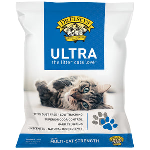 Dr. Elsey s Precious Cat Ultra Multi-Cat Clumping Unscented Clay Cat Litter  40lb