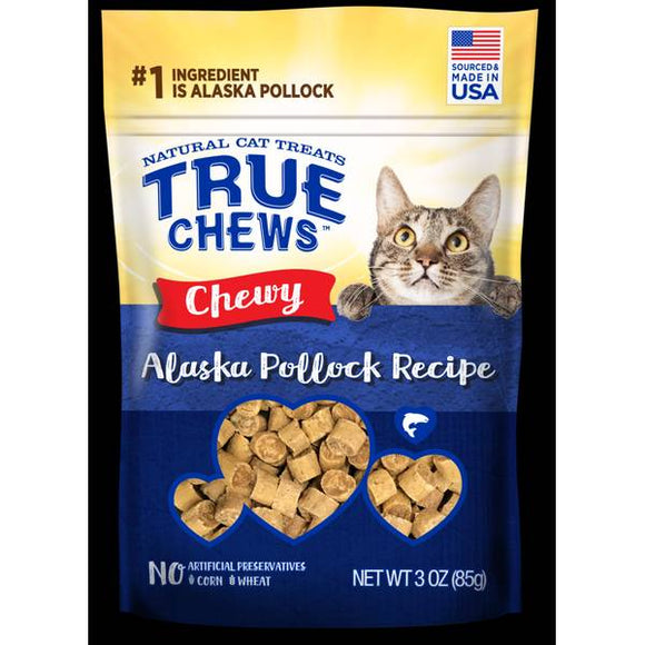 True Chews 3 oz Chewy Alaska Pollock Recipe Cat Treats