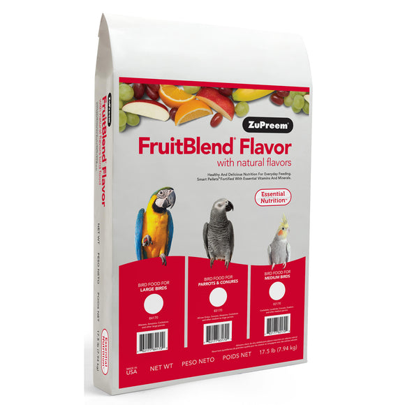 ZuPreem Avian Fruit Blend Bird Diet for Large Birds 17.5lb