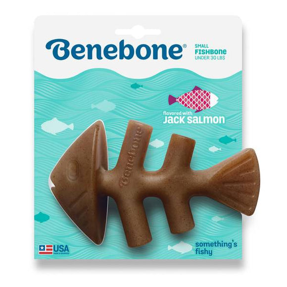 Benebone Small Salmon Fishbone Dog Chew Toy