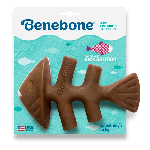 Benebone Large Fishbone Dog Chew Toy