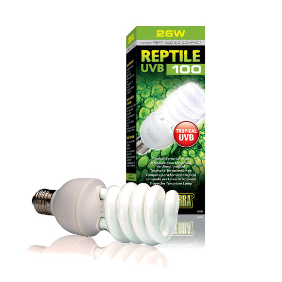 Exo Terra Repti-Glo 5.0 Compact Fluorescent Tropical Terrarium Lamp  26-Watt
