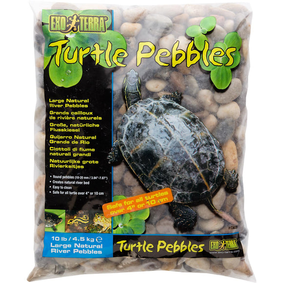 Exo Terra Turtle Pebbles, Large 10 lb bags
