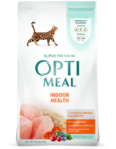 Optimean Dry Cat Food 3.3lb Indoor Chicken