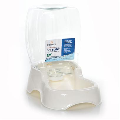 Petmate Cafe Waterer 0.25 Gallon  Pearl White