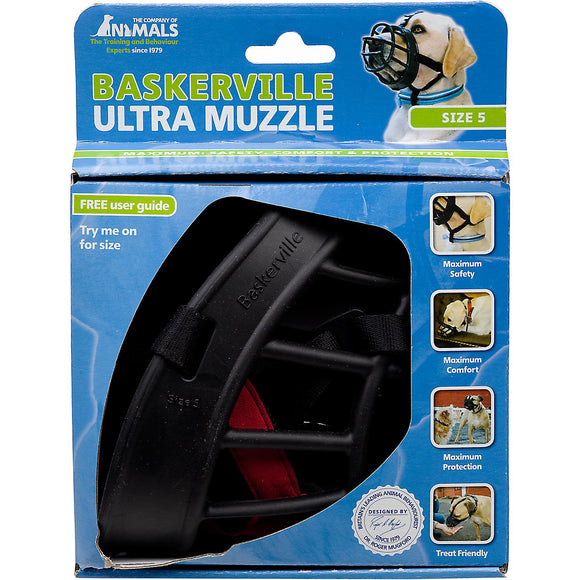 Baskerville Ultra Muzzle  Black  Size 5