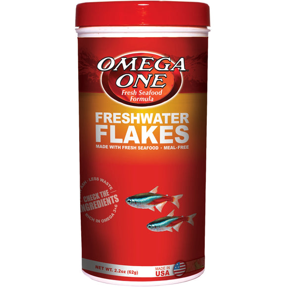 Omega One Freshwater Flakes - 2.2 oz