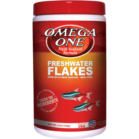 Omega One Freshwater Flakes - 5.3 oz
