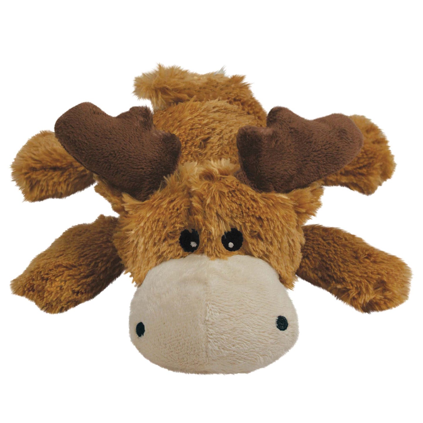 KONG Cozie Plush Marvin Moose Dog Toy  Brown  Medium