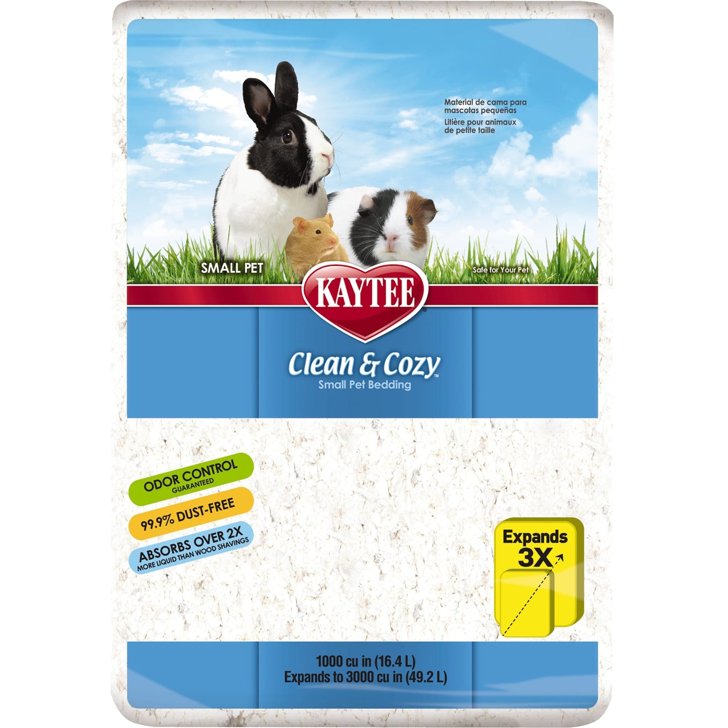 Kaytee Clean & Cozy White Small Animal Pet Bedding 49.2 Liters