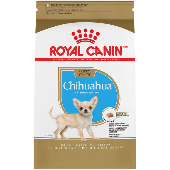 Royal Canin Breed Health Nutrition Chihuahua Small Breed Puppy Dry Dog Food, 2.5 lb