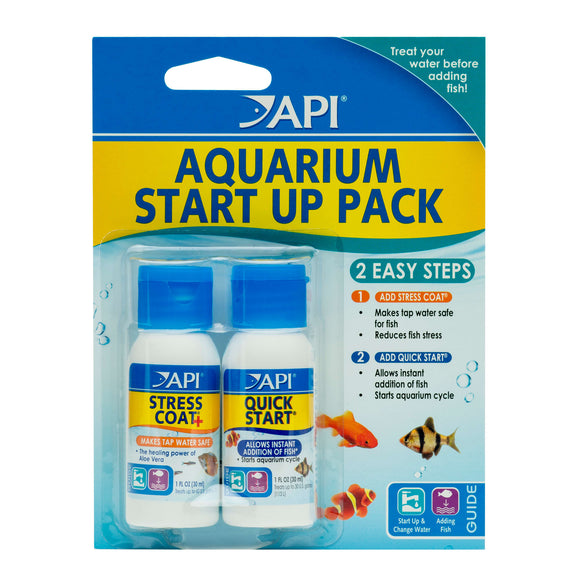API Aquarium Start Up Pack - Stress Coat & Quick Start (1oz bottles)