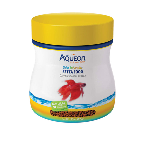 Aqueon Color Enhancing Betta Food, .95oz