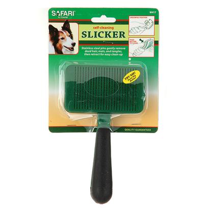 Safari Dog Self-Cleaning Slicker Brush  Medium