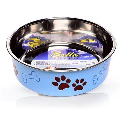 Loving Pets Bella Bowls Large Murano Blue Bowl for Dogs