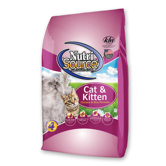 NutriSource Cat & Kitten Chicken and Rice Dry Cat Food 6.6 lb