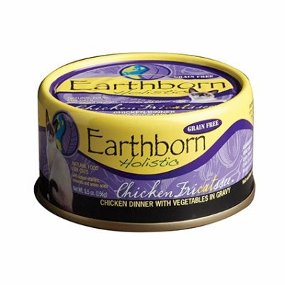 Earthborn Holistic Chicken Fricatssee Chicken All Stages Wet Cat Food  5.5 Oz