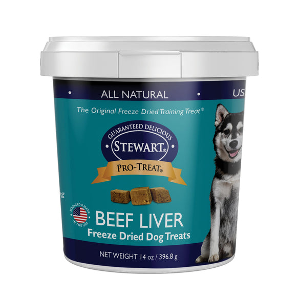 Stewart Pro Freeze Dried Dog Treat Beef Liver 14oz