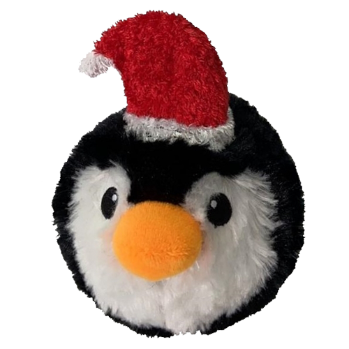 Petlou 4 in Christmas EZ Squeaky Penguin Ball