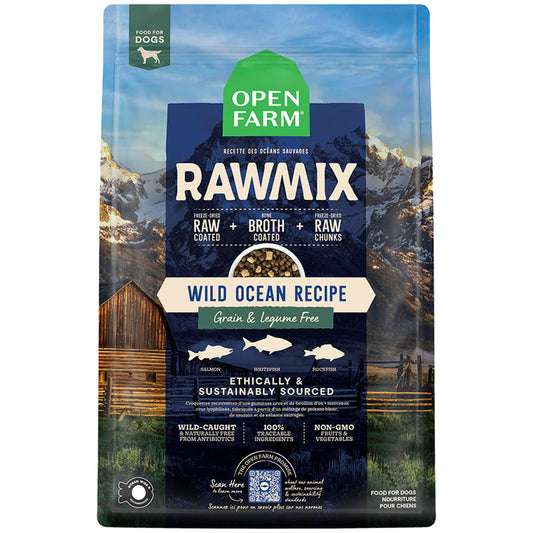 Open Farm RawMix Grain Free Wild Ocean Recipe Dry Dog Food 3.5lb