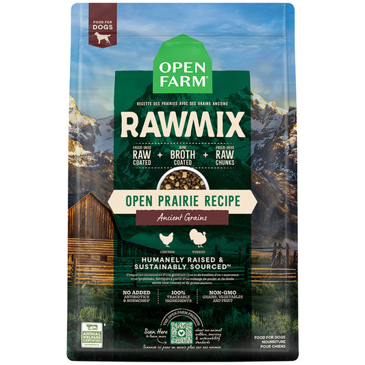 Open Farm RawMix Ancient Grains Open Prairie Recipe Dry Dog Food 20lb