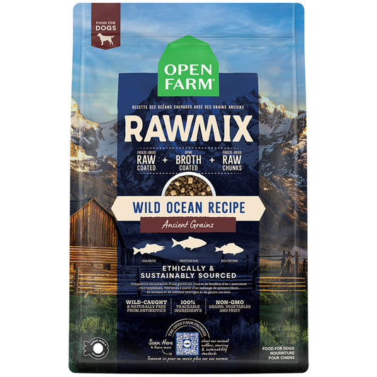Open Farm RawMix Ancient Grains Wild Ocean Recipe Dry Dog Food 3.5lb