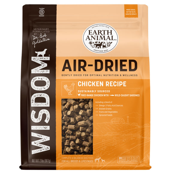 Dr. Bob Goldstein’s Wisdom Air-Dried Chicken Recipe Dog Food 2lb
