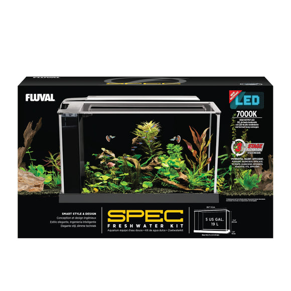 Fluval Spec V Black Aquarium Kit 5 gal.