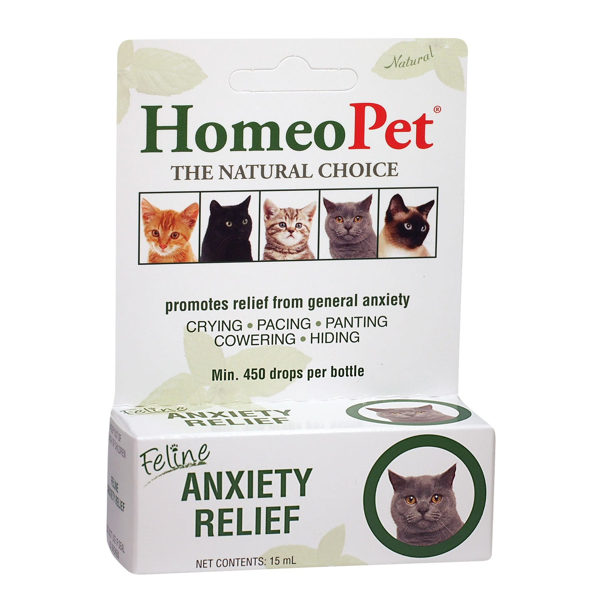 Homeopet Feline Anxiety Relief Drops 15ml Benson's Pet Center